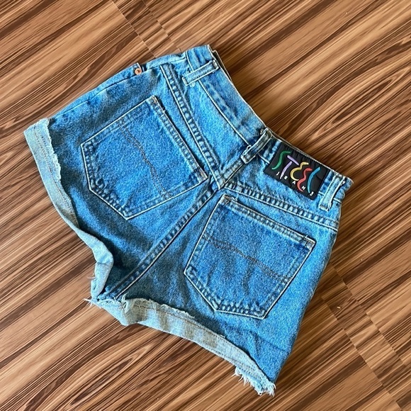 STEEL Jean Cut Off Shorts Size 7 - Picture 5 of 9